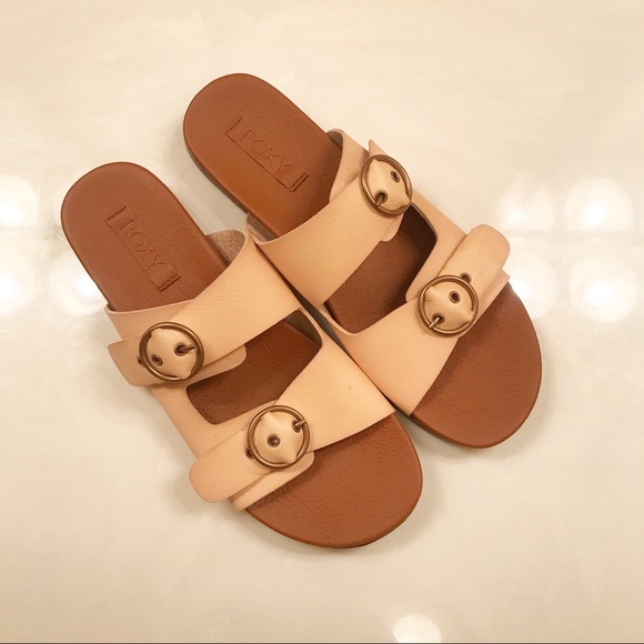 Roxy Neena Sandals with Buckle in Blush Tan Size 7 - Picture 2 of 9